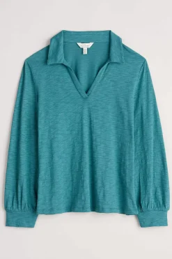 Tops<Seasalt Cornwall Owles Point V-Neck Jersey Shirt Wreckage