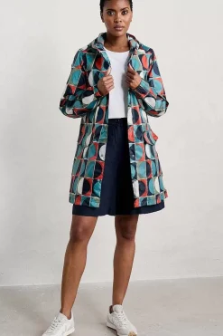 Coats & Jackets<Seasalt Cornwall Pack-It Waterproof Jacket Half Moons Chalk