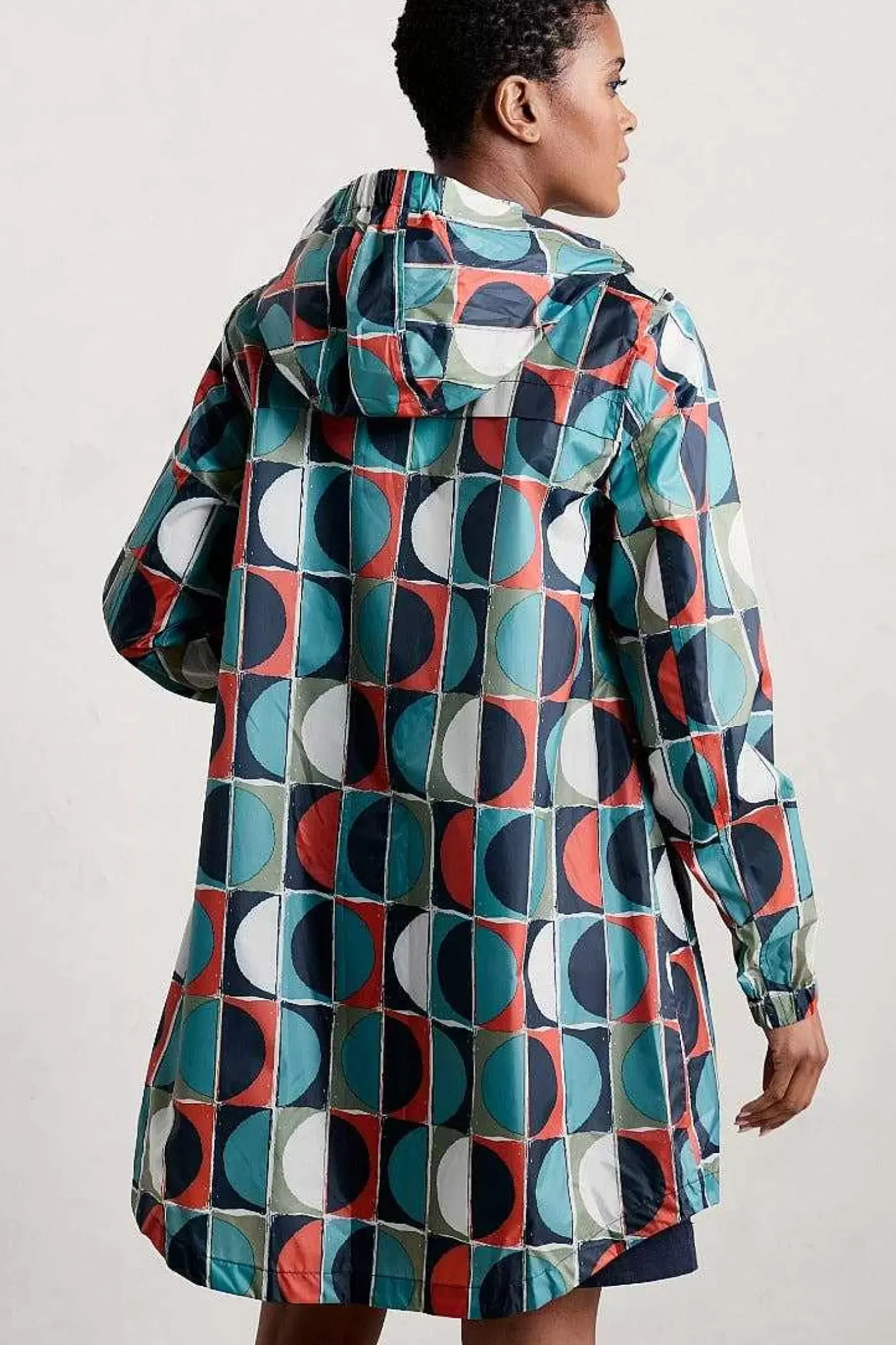 Coats & Jackets<Seasalt Cornwall Pack-It Waterproof Jacket Half Moons Chalk