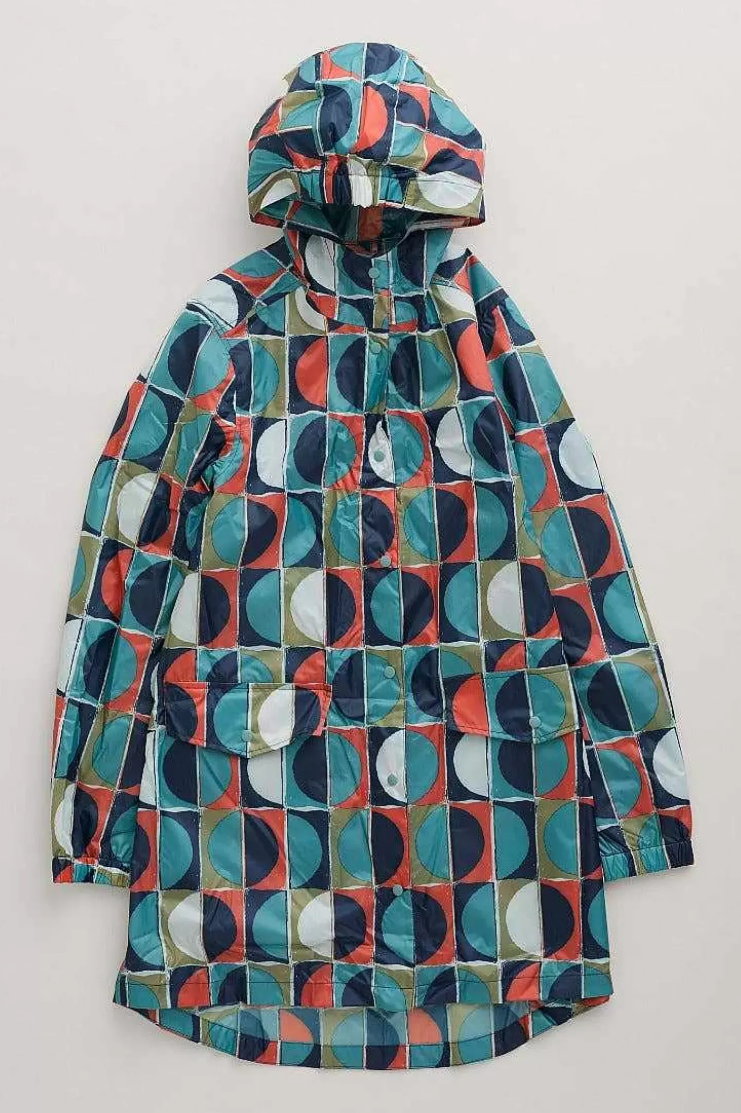 Coats & Jackets<Seasalt Cornwall Pack-It Waterproof Jacket Half Moons Chalk