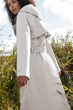 Coats & Jackets<Seasalt Cornwall Penweathers Waterproof Trench Coat Driftwood