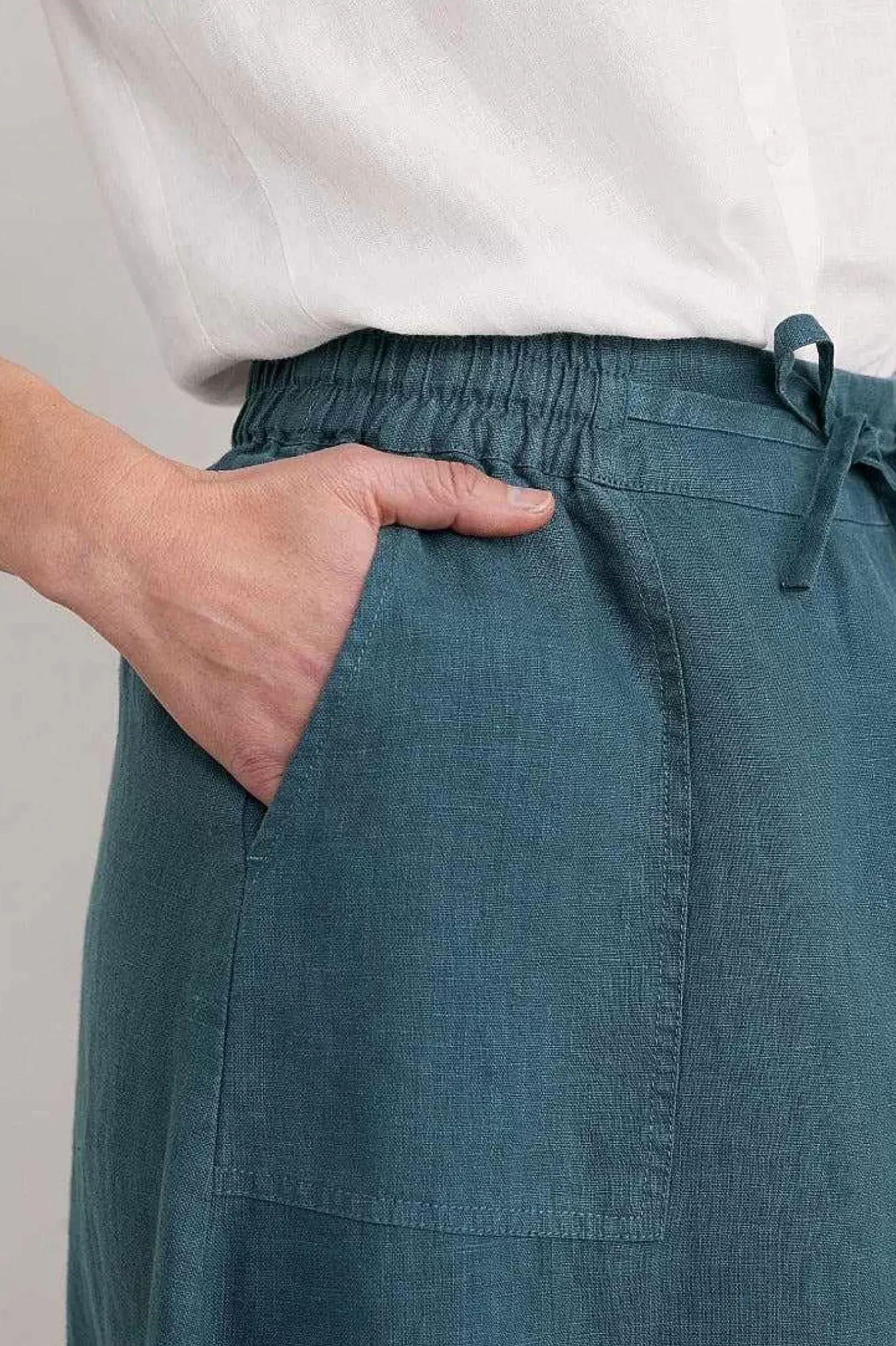 Skirts<Seasalt Cornwall Pepper Moth Linen Skirt Pool