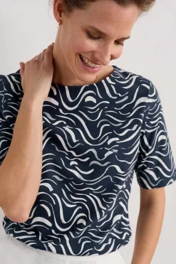 Tops<Seasalt Cornwall Poisson Jersey Top (Gots) Tide Lines Maritime