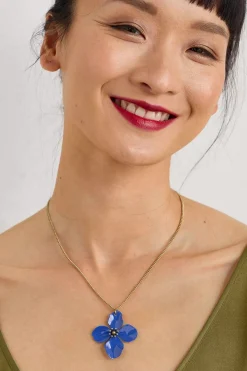 Jewellery<Seasalt Cornwall Pollinator Flower Pendant Lunaria Blue Jay