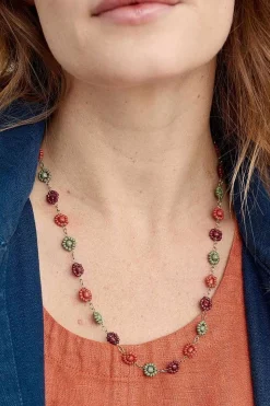 Jewellery<Seasalt Cornwall Polyantha Floral Bead Necklace Crab Shell Mix