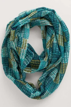 Scarves & Shawls<Seasalt Cornwall Pretty Circle Scarf Wetland Check Wreckage