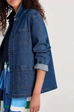 Coats & Jackets<Seasalt Cornwall Reading Rocks Jacket Mid Indigo Wash