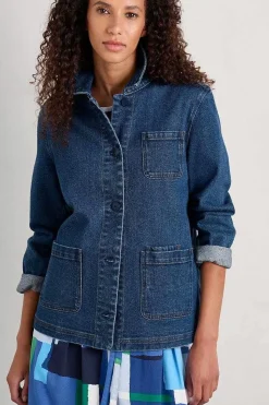 Coats & Jackets<Seasalt Cornwall Reading Rocks Jacket Mid Indigo Wash