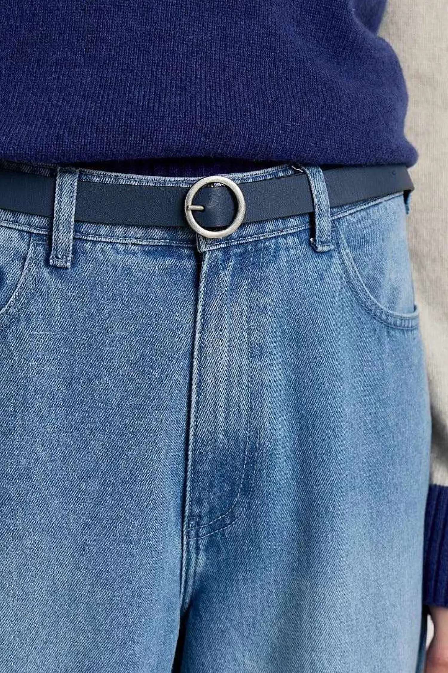 Belts<Seasalt Cornwall Reversible Leather Belt Harbour