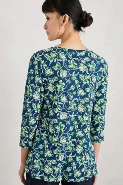 Tops<Seasalt Cornwall Risso Jersey Top Cyclamen Marine