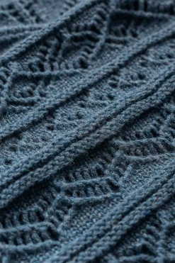 Knitwear<Seasalt Cornwall River Cross Pointelle Knit Top Light Squid