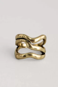 Jewellery<Seasalt Cornwall Ruthern Ring Shine Bright Brass