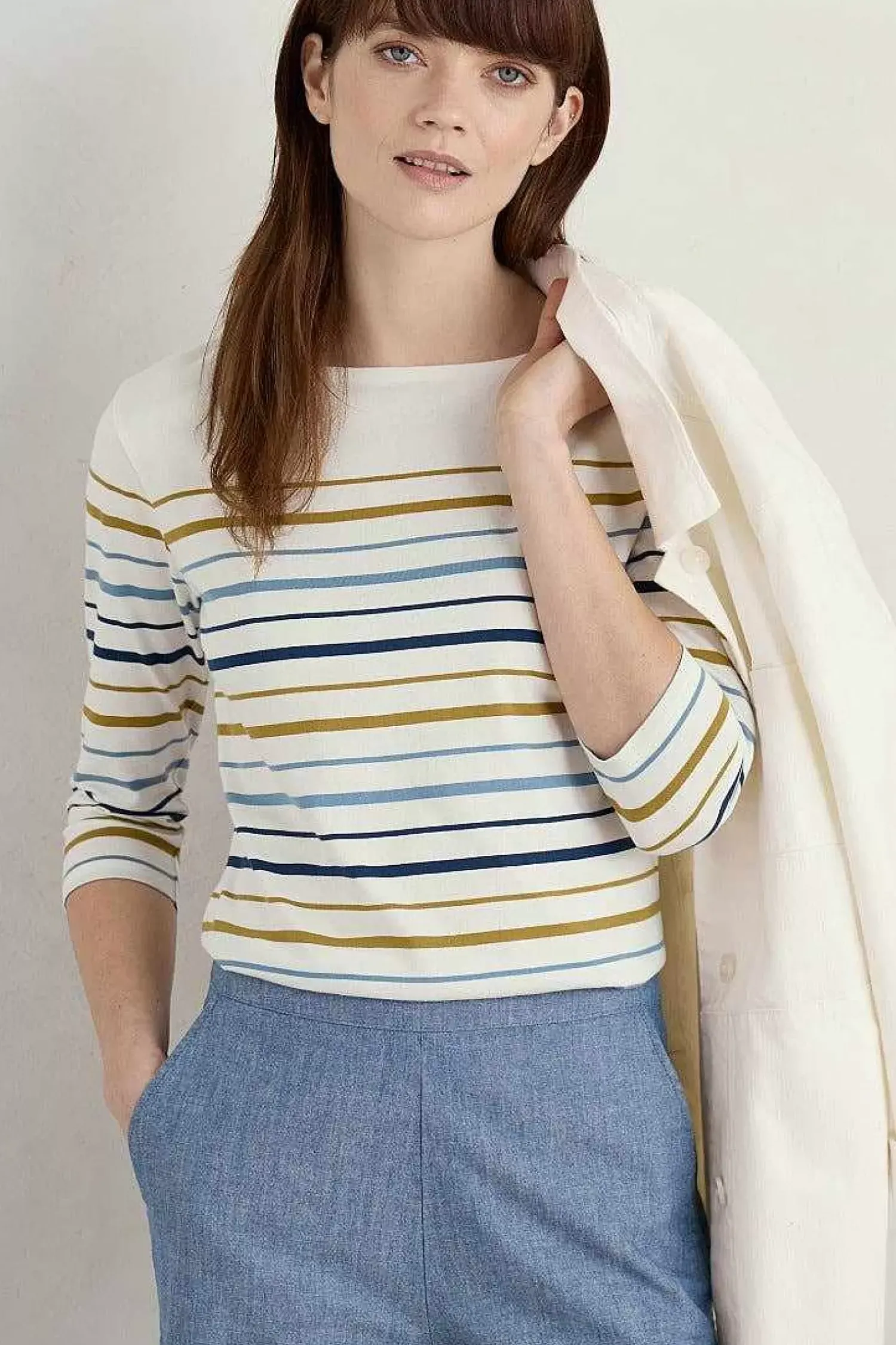 Tops<Seasalt Cornwall Sailor Top (Gots) Falmouth Tri Shore Marine