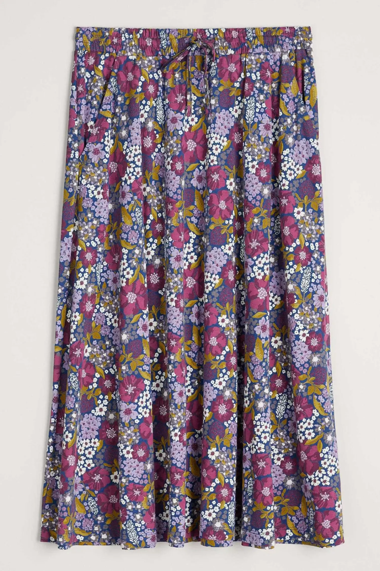 Skirts<Seasalt Cornwall Script Editor Midi Skirt Dense Floral Squall