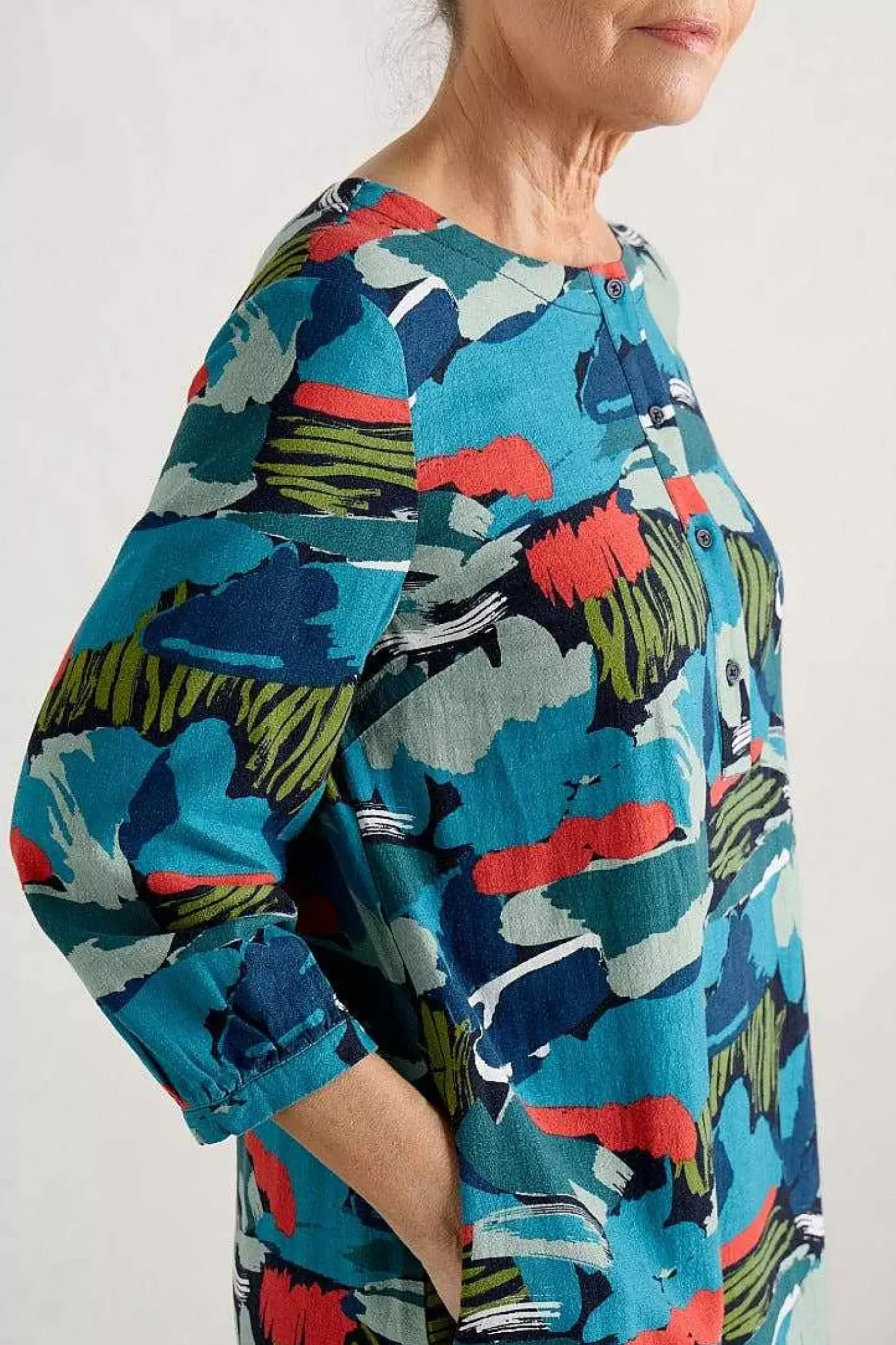 Dresses<Seasalt Cornwall Sea Call A-Line Dress Painted Marsh Maritime