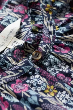 Tops<Seasalt Cornwall Sea Flow Printed Top Floral Moor Maritime