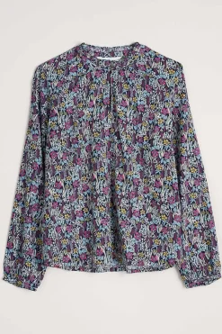 Tops<Seasalt Cornwall Sea Flow Printed Top Floral Moor Maritime