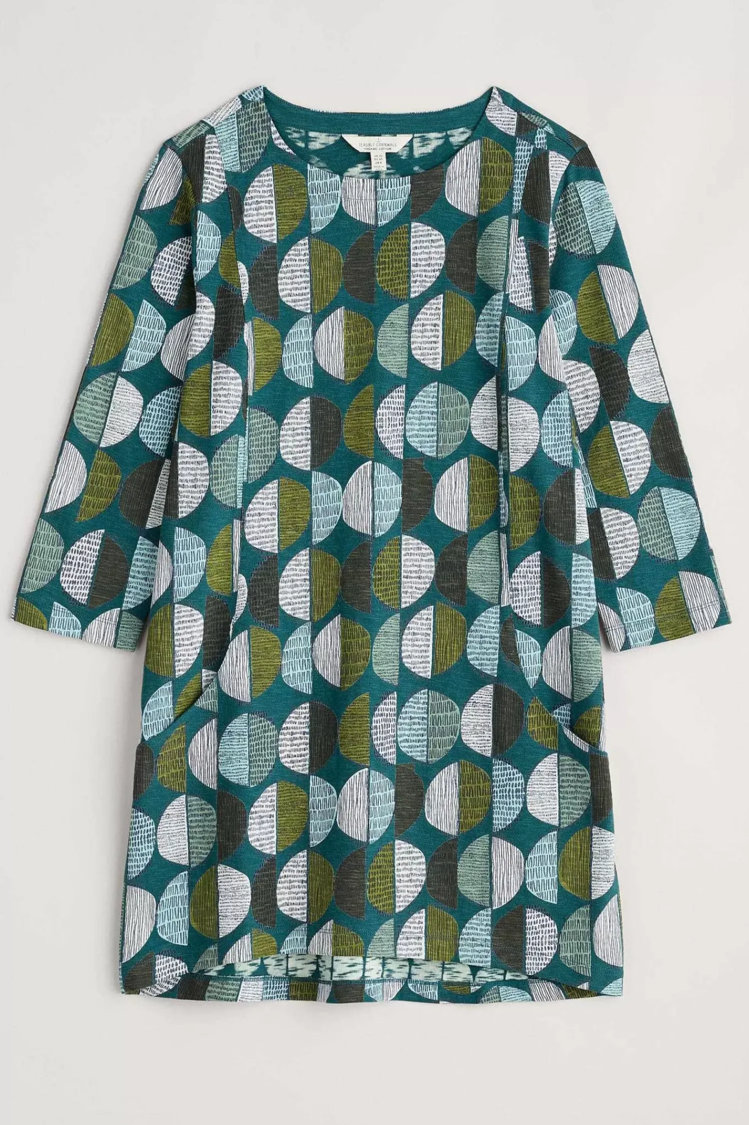 Tunics<Seasalt Cornwall Shore Foraging Printed Tunic (Gots) Circle Markings Seaway