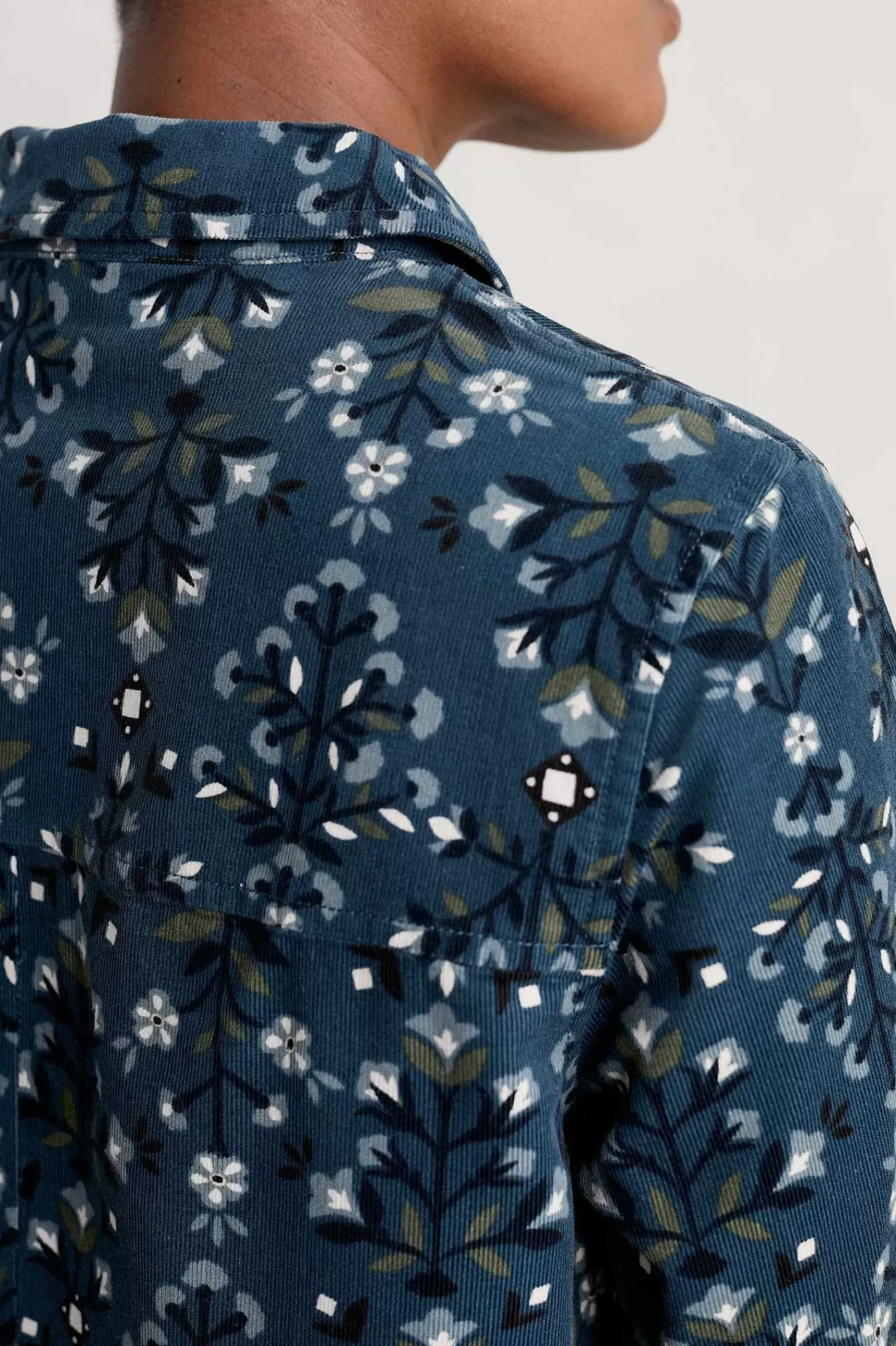 Tunics<Seasalt Cornwall Sky Sketch Needlecord Tunic Floral Blanket Dark Lugger