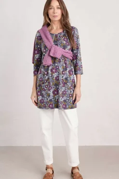 Tunics<Seasalt Cornwall Star Dance Jersey Tunic Dense Floral Squall