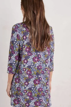 Tunics<Seasalt Cornwall Star Dance Jersey Tunic Dense Floral Squall