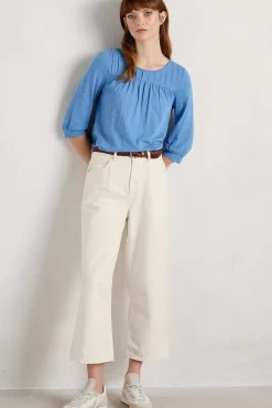 Tops<Seasalt Cornwall Stenalees Gathered Top Clear Sky