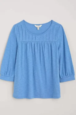 Tops<Seasalt Cornwall Stenalees Gathered Top Clear Sky