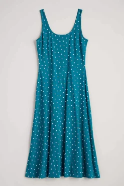 Dresses<Seasalt Cornwall Sun Gleam Jersey Midi Dress Little Sponge Spot Mast