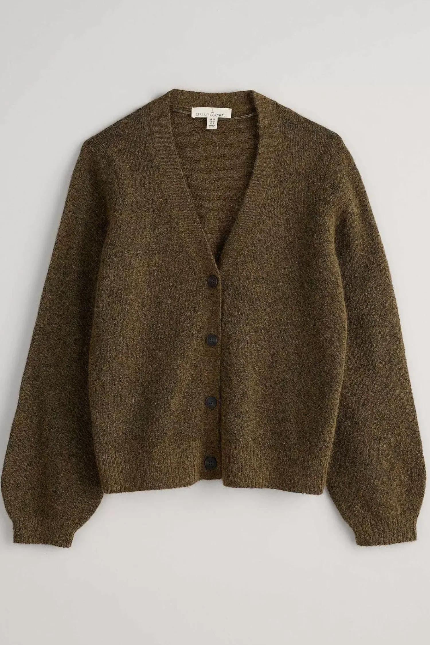 Knitwear<Seasalt Cornwall Taffle V-Neck Cardigan Laurel