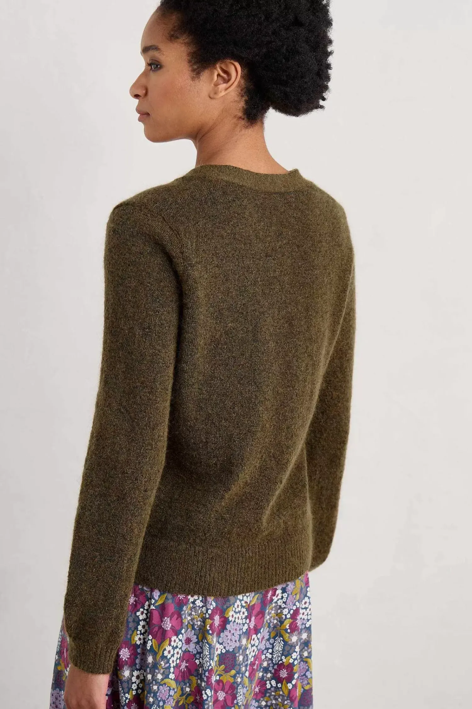 Knitwear<Seasalt Cornwall Taffle V-Neck Cardigan Laurel