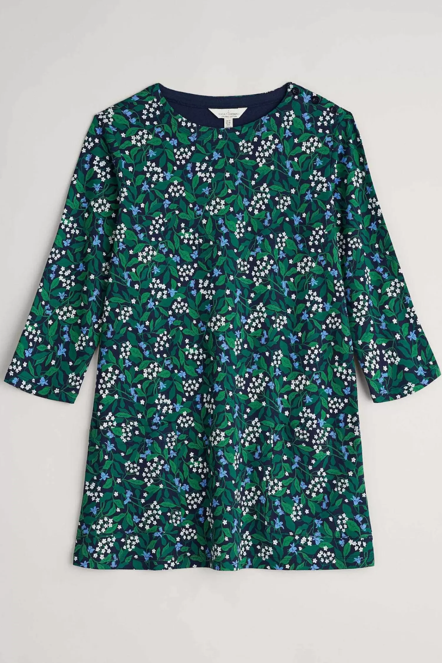 Tunics<Seasalt Cornwall Tall Waves Jersey Tunic Flower Meadow Maritime