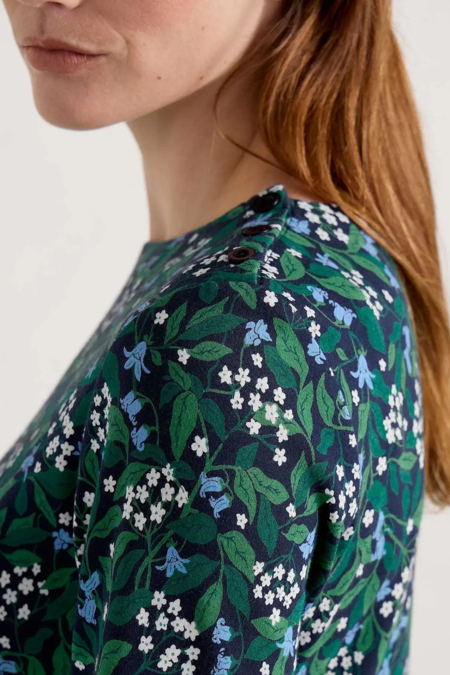 Tunics<Seasalt Cornwall Tall Waves Jersey Tunic Flower Meadow Maritime