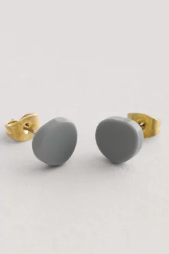 Jewellery<Seasalt Cornwall Talland Smooth Stud Earrings Papaya