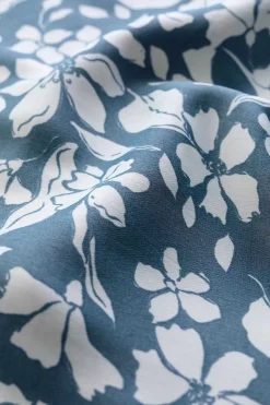 Skirts<Seasalt Cornwall Temple Printed Satin Midi Skirt Anemone Vintage Pool