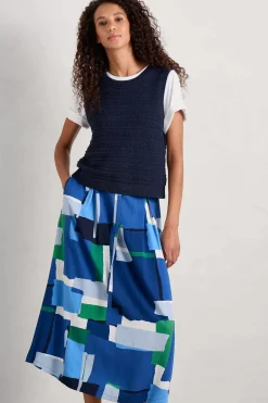 Knitwear<Seasalt Cornwall Tepel Knitted Vest Maritime