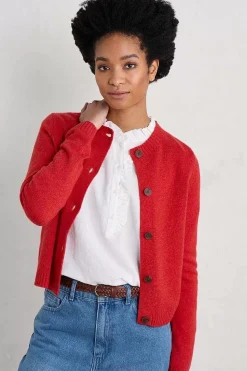 Knitwear<Seasalt Cornwall Tern Tide Cardigan Tomato
