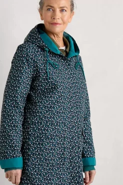 Coats & Jackets<Seasalt Cornwall The Reversible Waterproof Raincoat Rain Showers Maritime Chalk