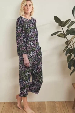 Nightwear<Seasalt Cornwall Tree Shadow Jersey Pyjamas Riverbed Floral Maritime