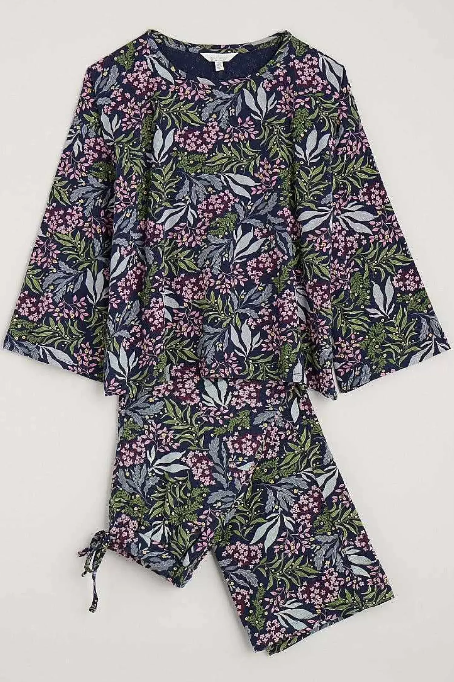 Nightwear<Seasalt Cornwall Tree Shadow Jersey Pyjamas Riverbed Floral Maritime