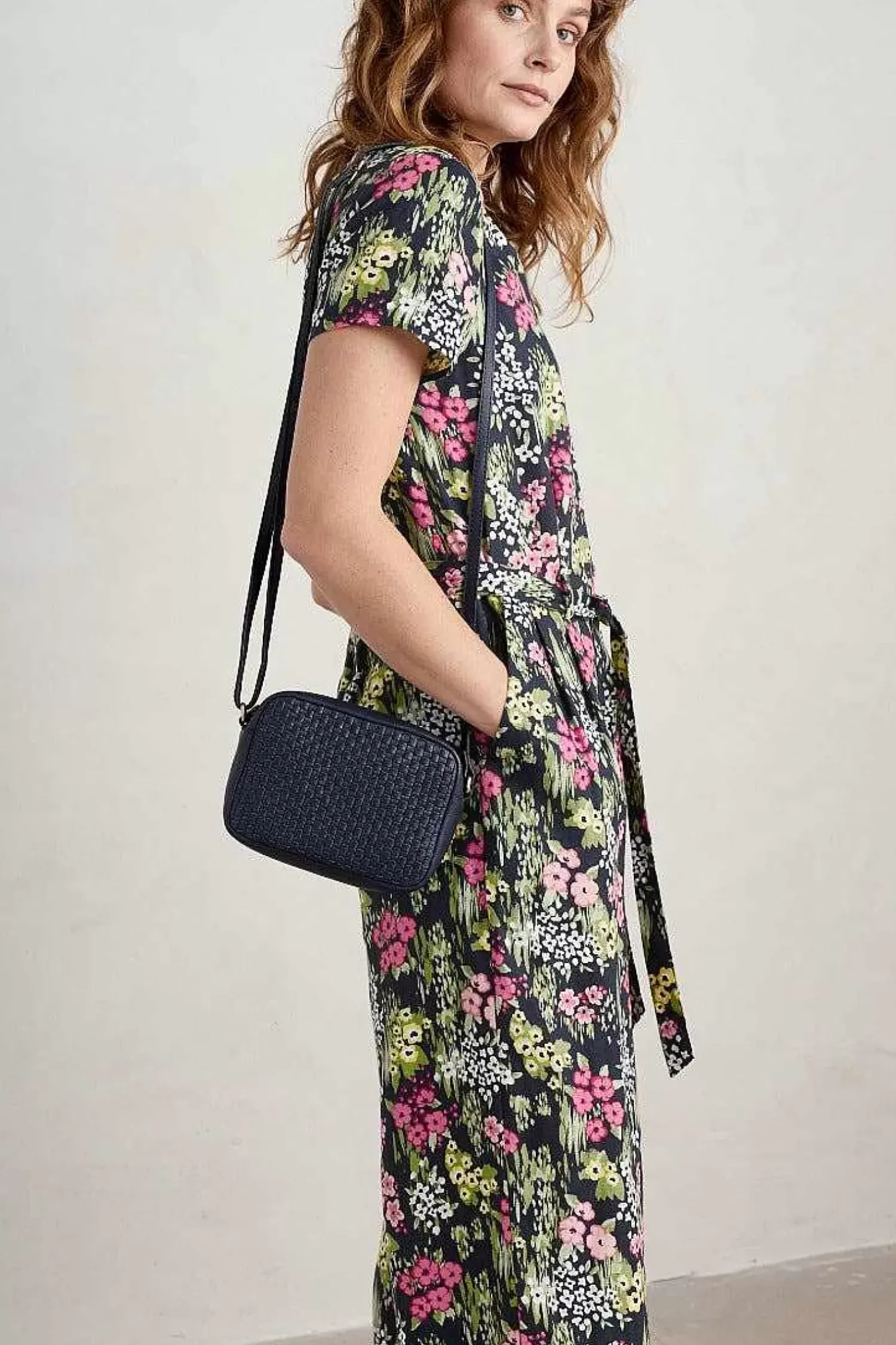 Trousers & Shorts<Seasalt Cornwall Treen Cove Linen Jumpsuit Painterly Field Maritime