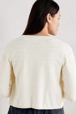 Knitwear<Seasalt Cornwall Vanessa Cotton Cardigan (Gots) Chalk