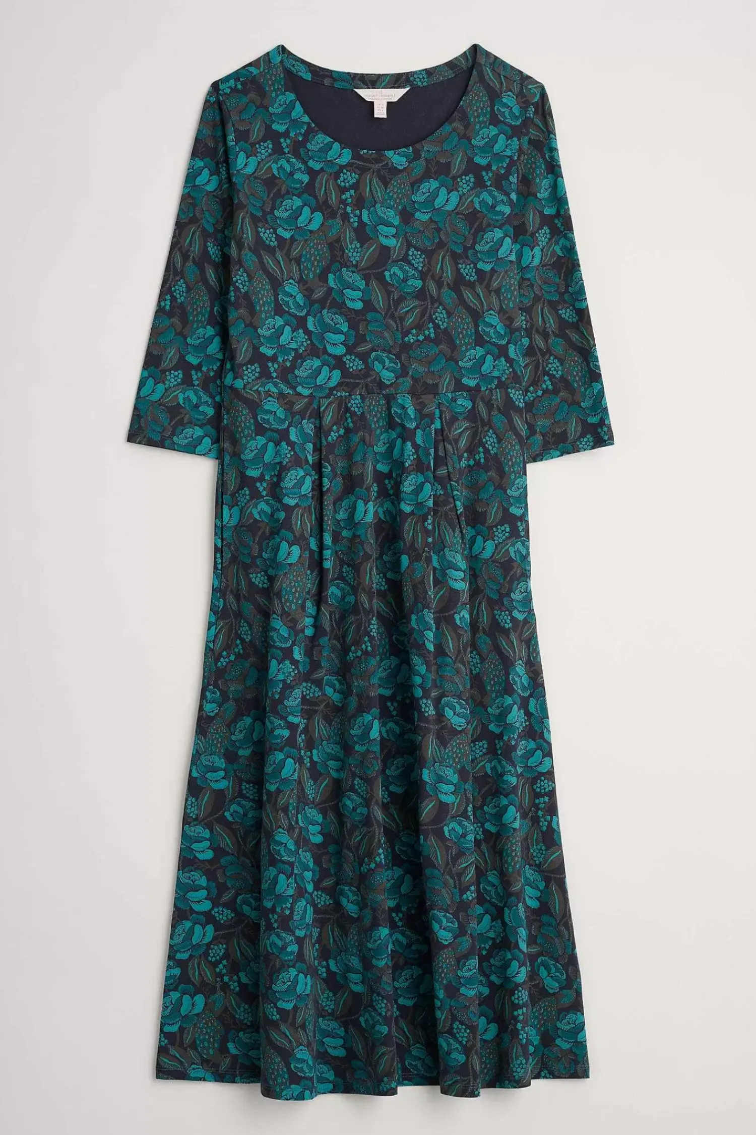 Dresses<Seasalt Cornwall Veronica Midi Dress (Gots) Tapestry Bloom Loch
