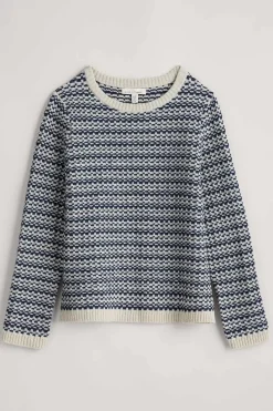 Knitwear<Seasalt Cornwall Wall Penny Jumper Maze Marine Aran