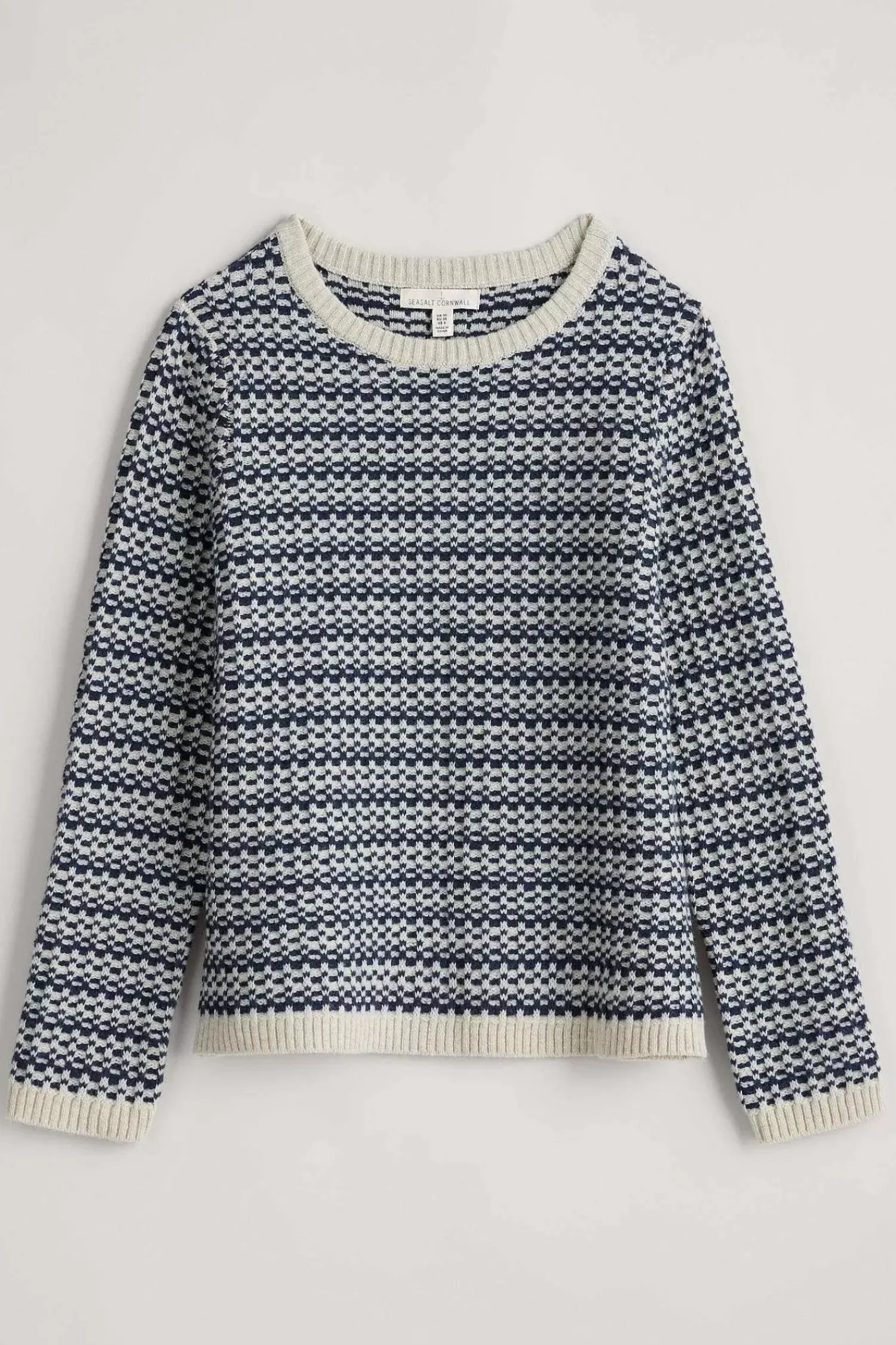 Knitwear<Seasalt Cornwall Wall Penny Jumper Maze Marine Aran
