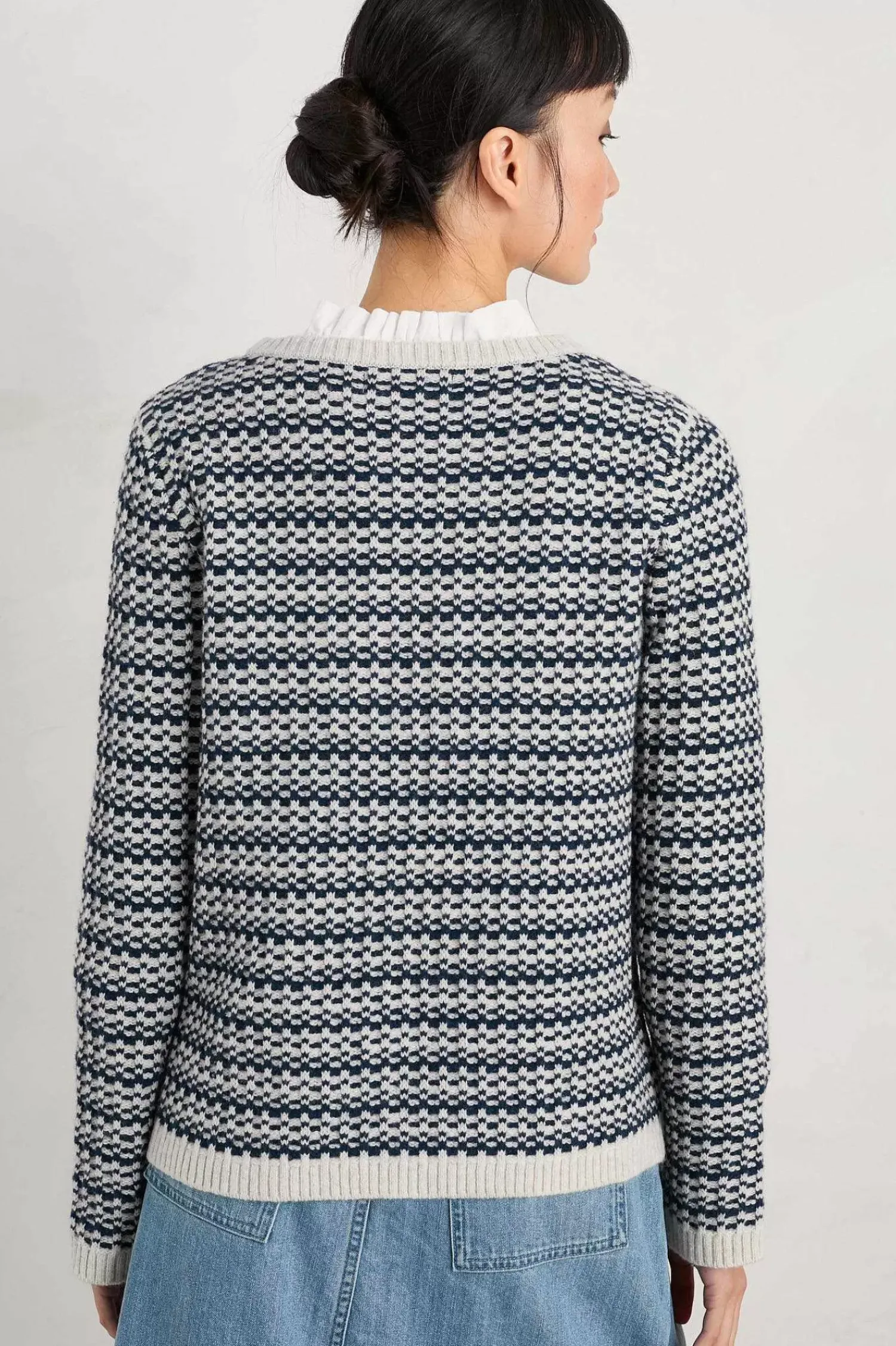 Knitwear<Seasalt Cornwall Wall Penny Jumper Maze Marine Aran