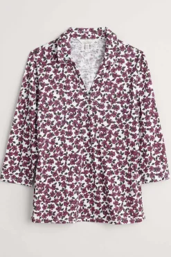 Tops<Seasalt Cornwall Wavecrest Jersey Shirt (Gots) Field Flower Chalk
