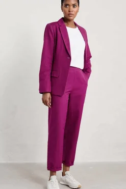 Trousers & Shorts<Seasalt Cornwall Westlin Straight Leg Suit Trousers Cassis