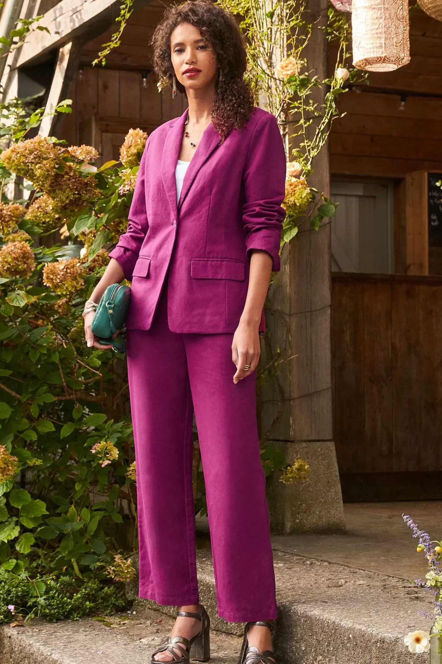 Trousers & Shorts<Seasalt Cornwall Westlin Straight Leg Suit Trousers Cassis