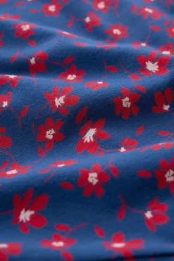 Dresses<Seasalt Cornwall Wild Bouquet Jersey Dress Looping Floral Dark Voyage