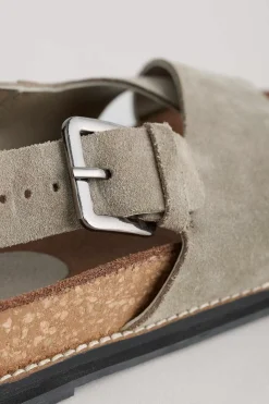 Sandals<Seasalt Cornwall Wilder Shores Crossover Leather Sandals Fawn